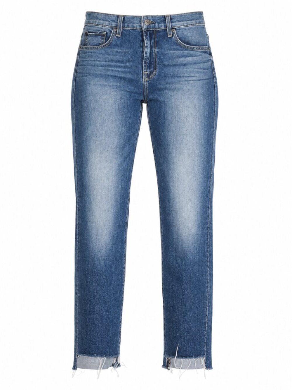 7 For All Mankind High Waist Ankle Gwenevere Jeans Sz 29 Raw Step Hem Tapered